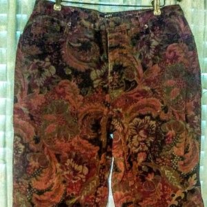 Floral 5 Pocket Jeans